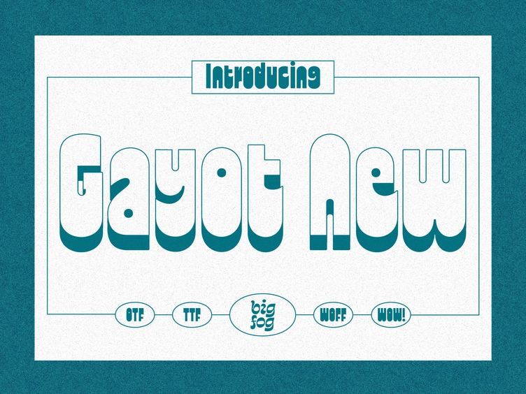 폰트 Gayot New