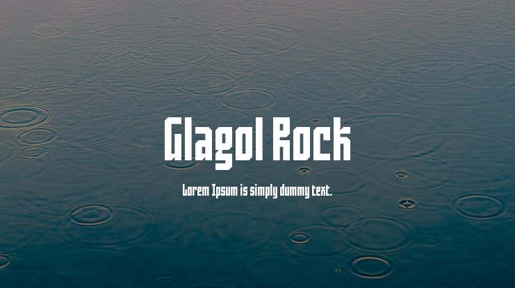 폰트 Glagol Rock