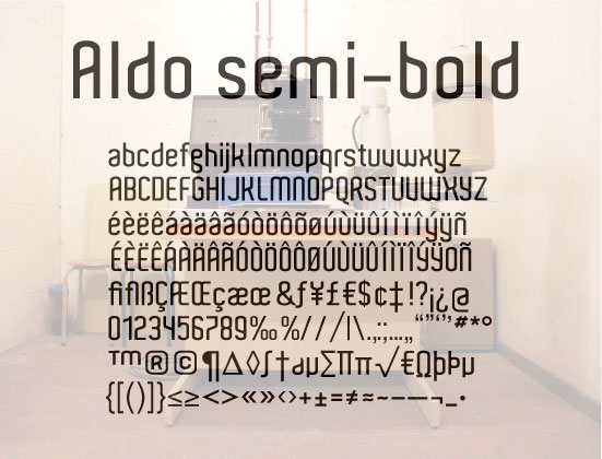 폰트 Aldo