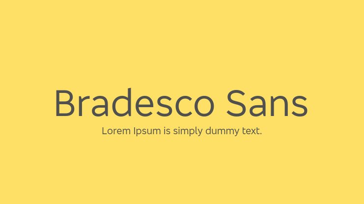 폰트 Bradesco Sans Condensed