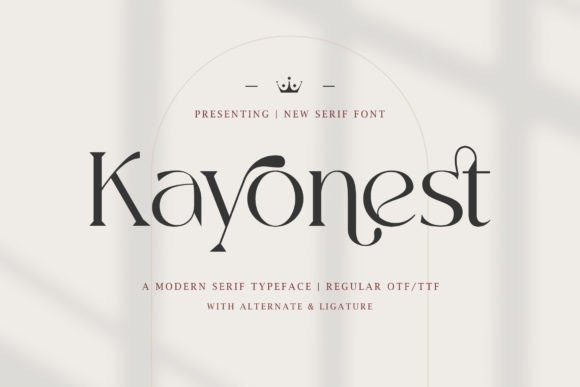 폰트 Kayonest