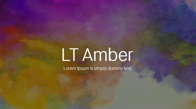 폰트 LT Amber
