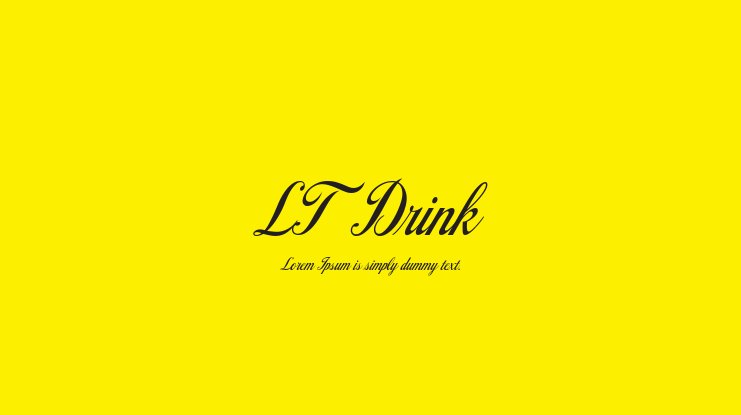 폰트 LT Drink