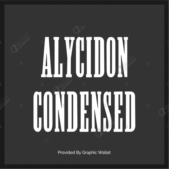 폰트 Alycidon Condensed
