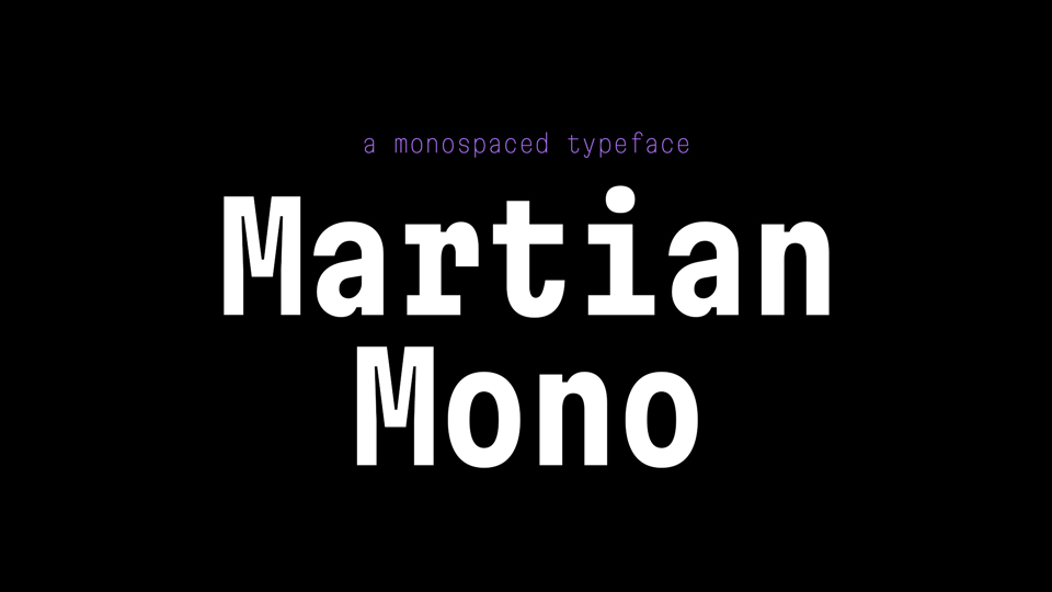 폰트 Martian Mono