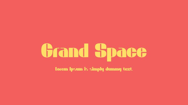폰트 Grand Space