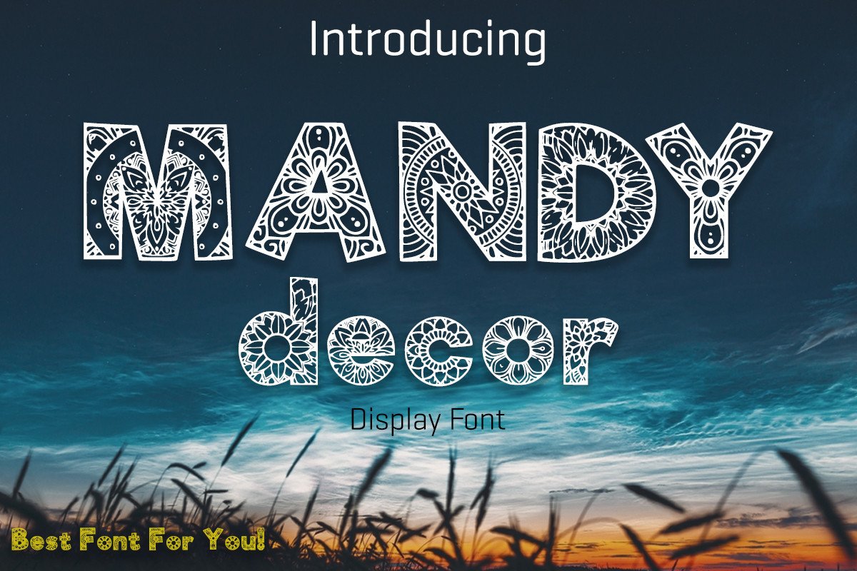 폰트 Mandy Decor