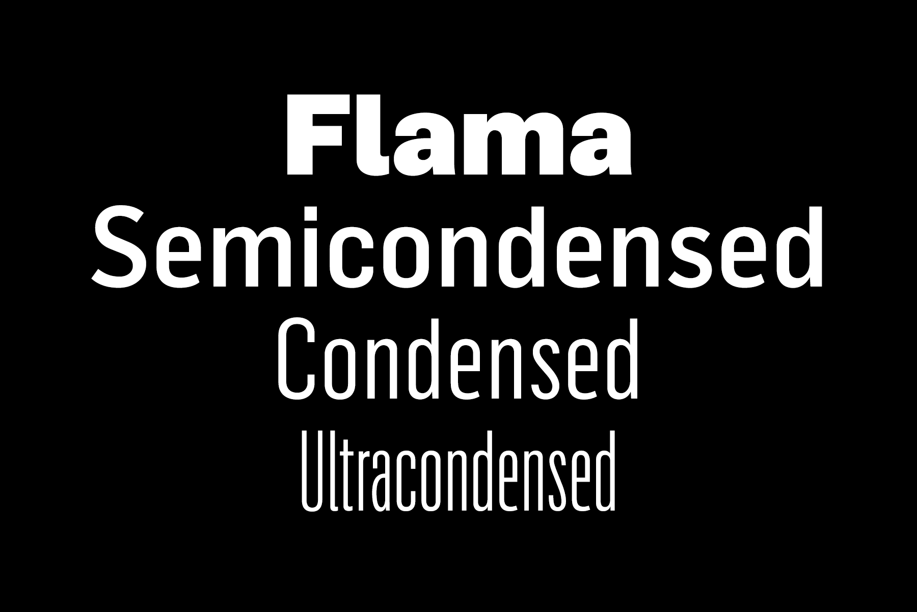 폰트 Flama Condensed