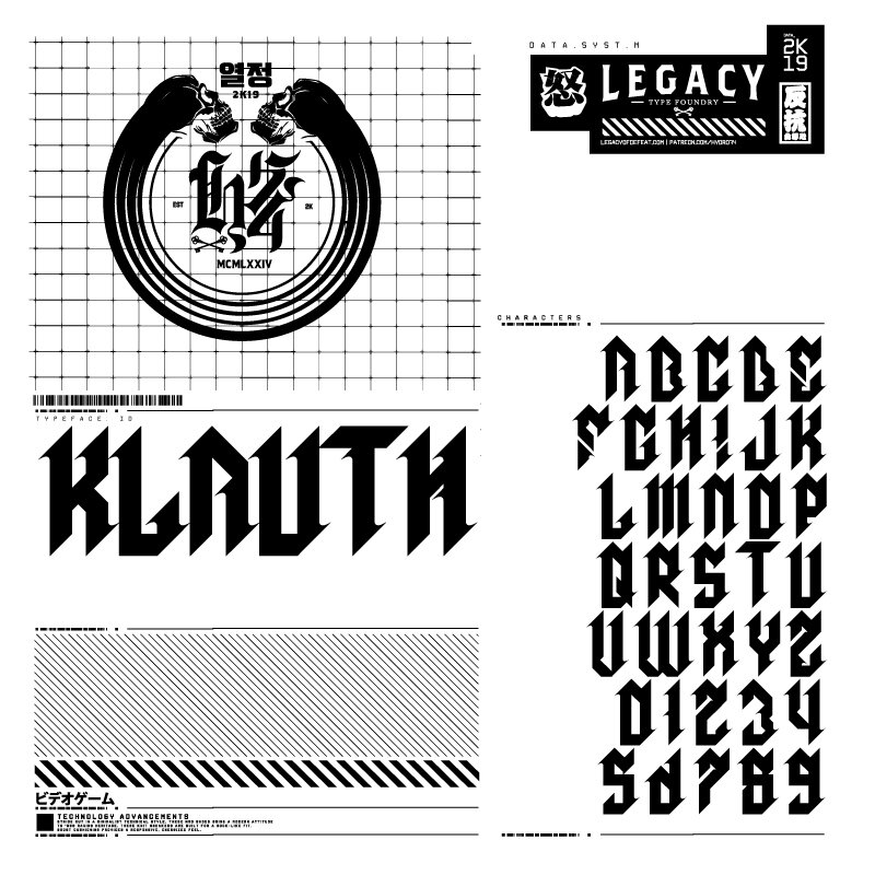 폰트 Klauth