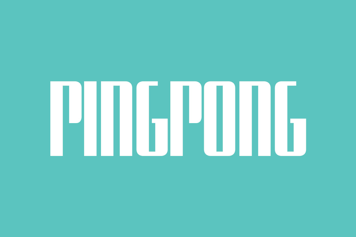 폰트 Ping Pong