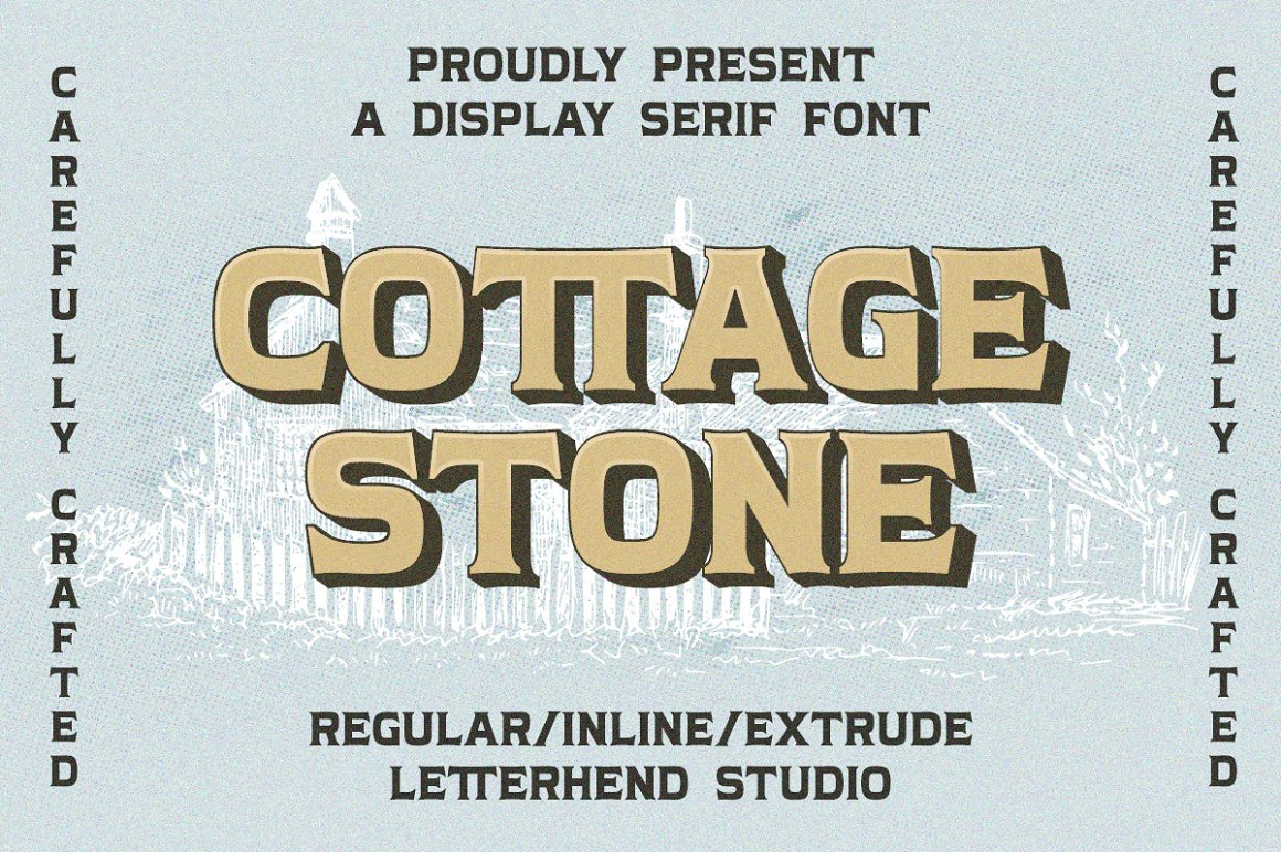 폰트 Cottage Stone