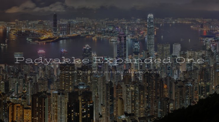 폰트 Padyakke Expanded One