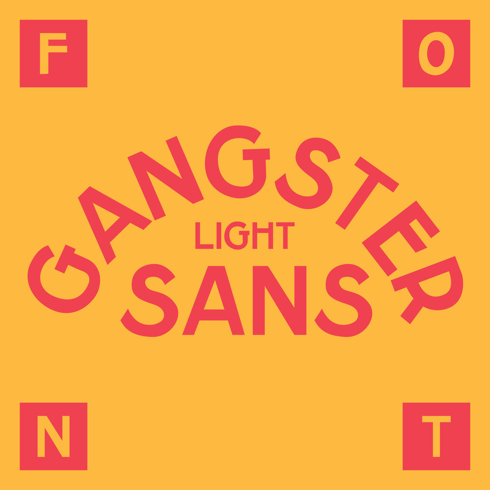 폰트 Gangster Sans