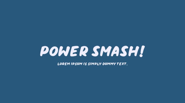 폰트 Power Smash