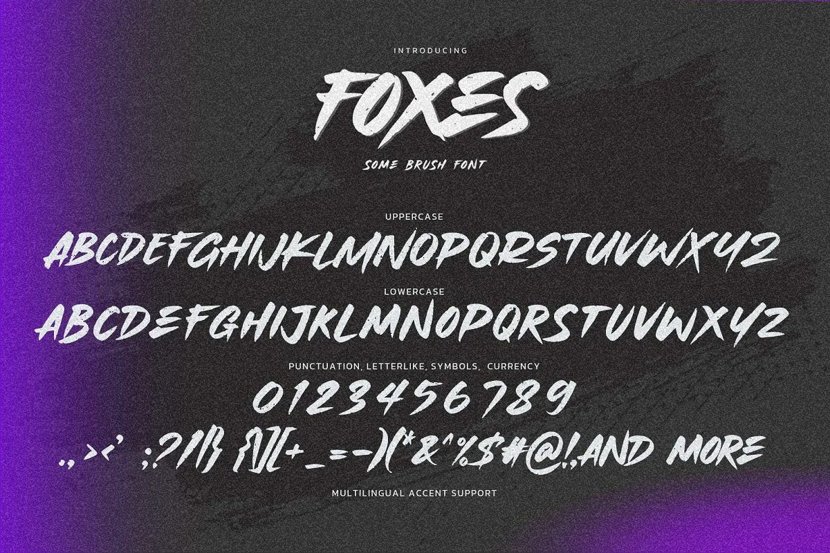 폰트 Foxes
