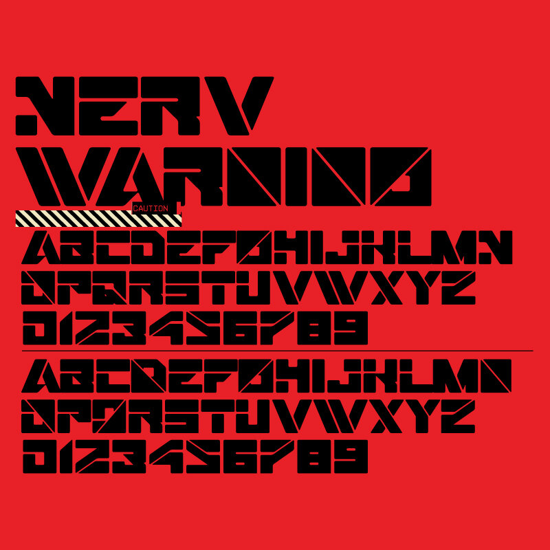 폰트 NERV Warning