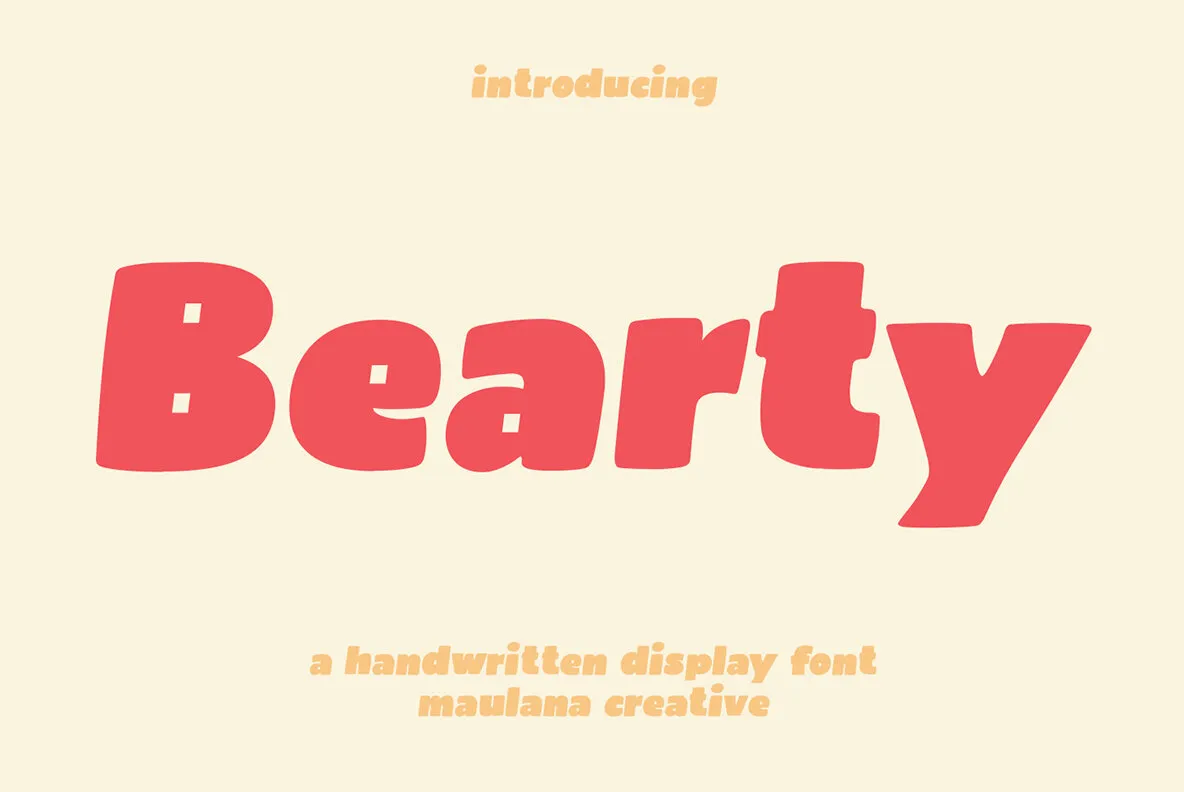 폰트 Bearty