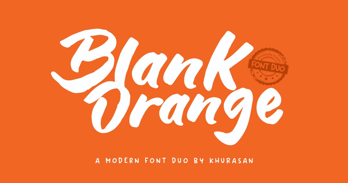 폰트 Blank Orange