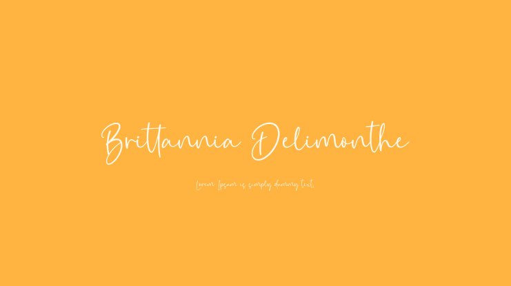 폰트 Brittania Delimonthe