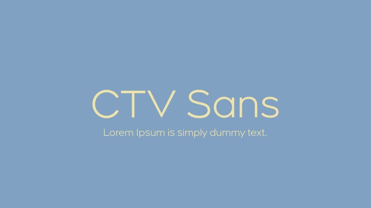 폰트 CTV Sans