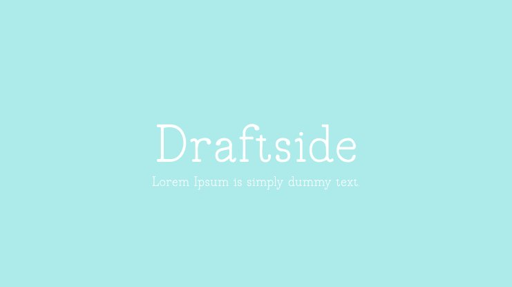 폰트 Draftside