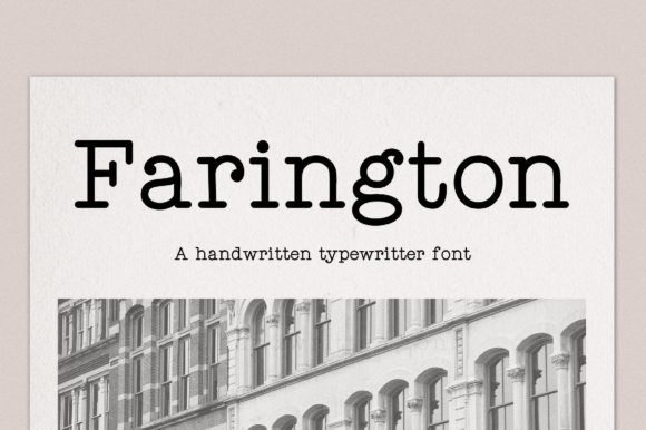 폰트 Farington