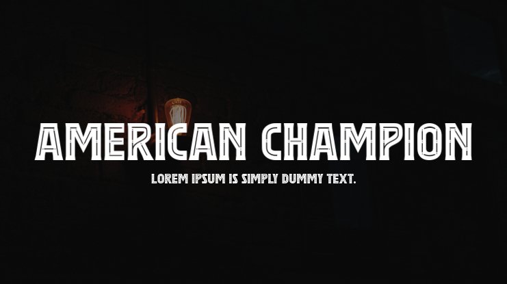 폰트 American Champion