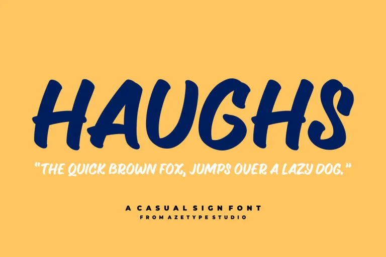 폰트 AZ Haughs