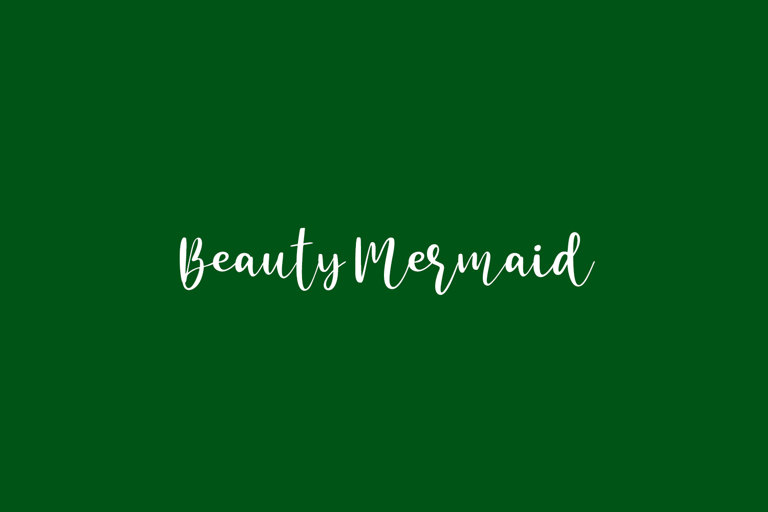 폰트 Beauty Mermaid