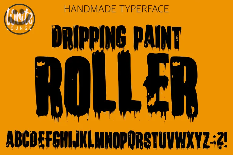 폰트 Dripping Paint Roller