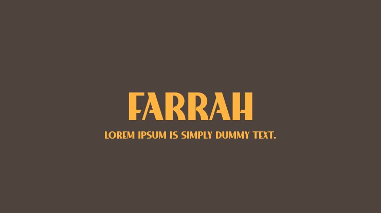 폰트 Farrah