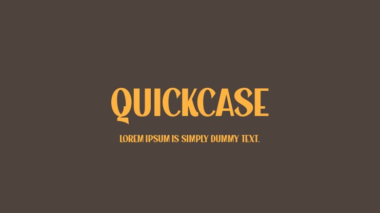 폰트 Quickcase
