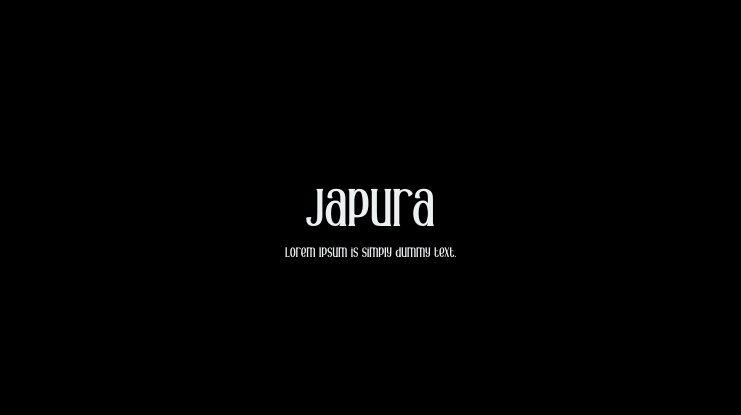 폰트 Japura
