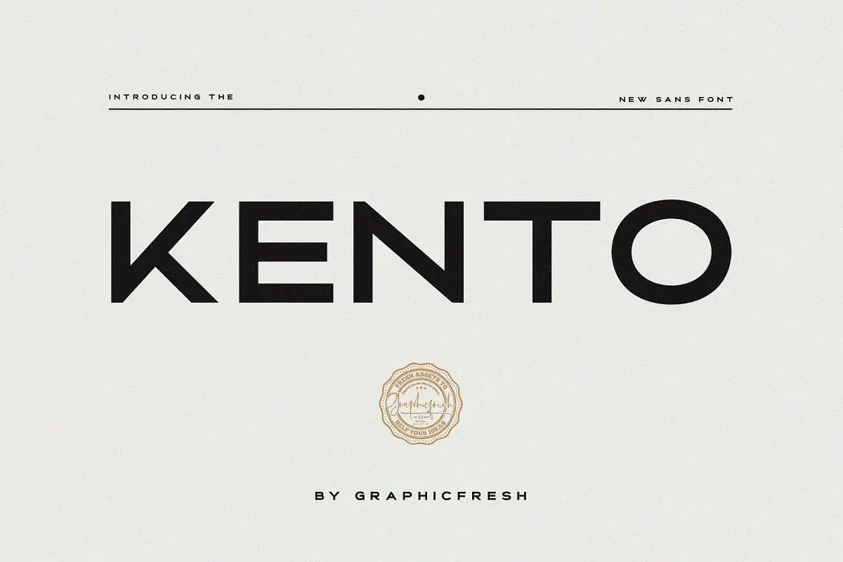 폰트 Kento