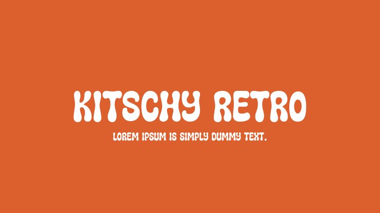 폰트 Kitschy Retro