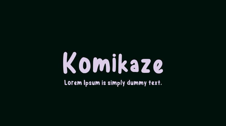폰트 Komikaze