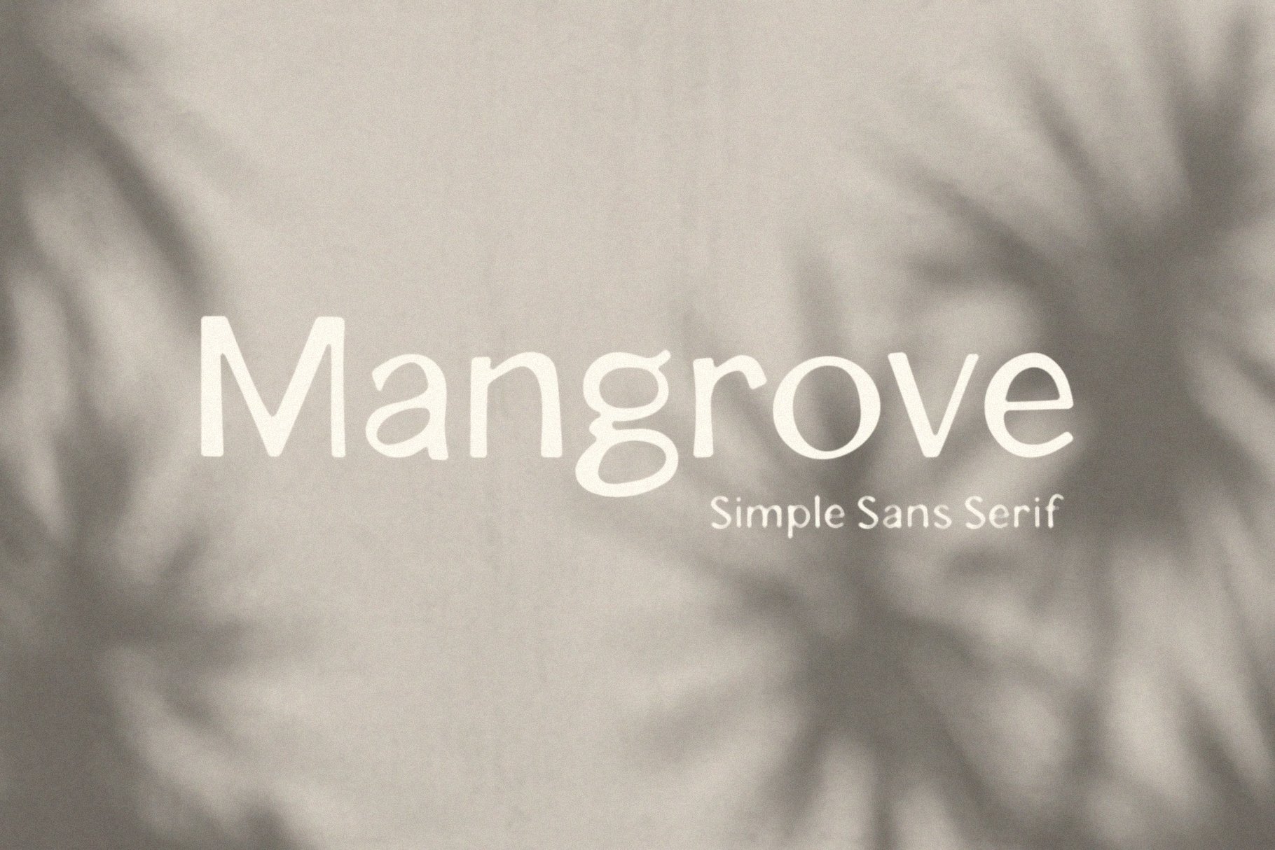 폰트 Mangrove