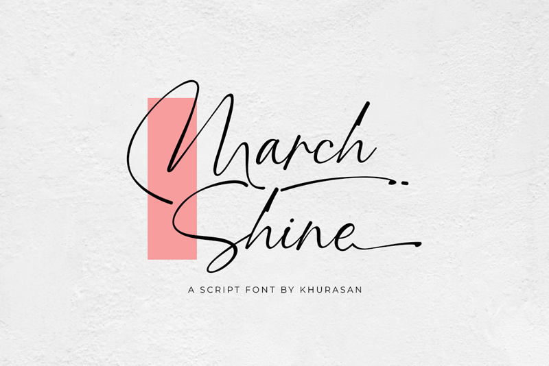 폰트 March Shine