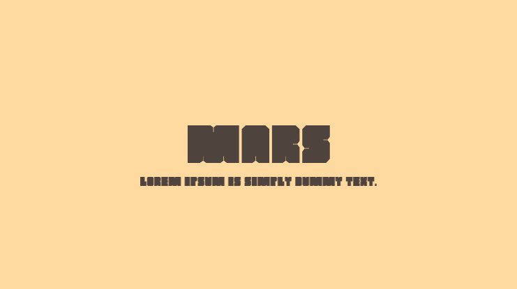 폰트 Mars PAC