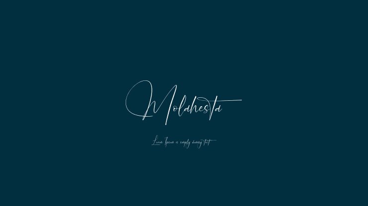 폰트 Molahesta