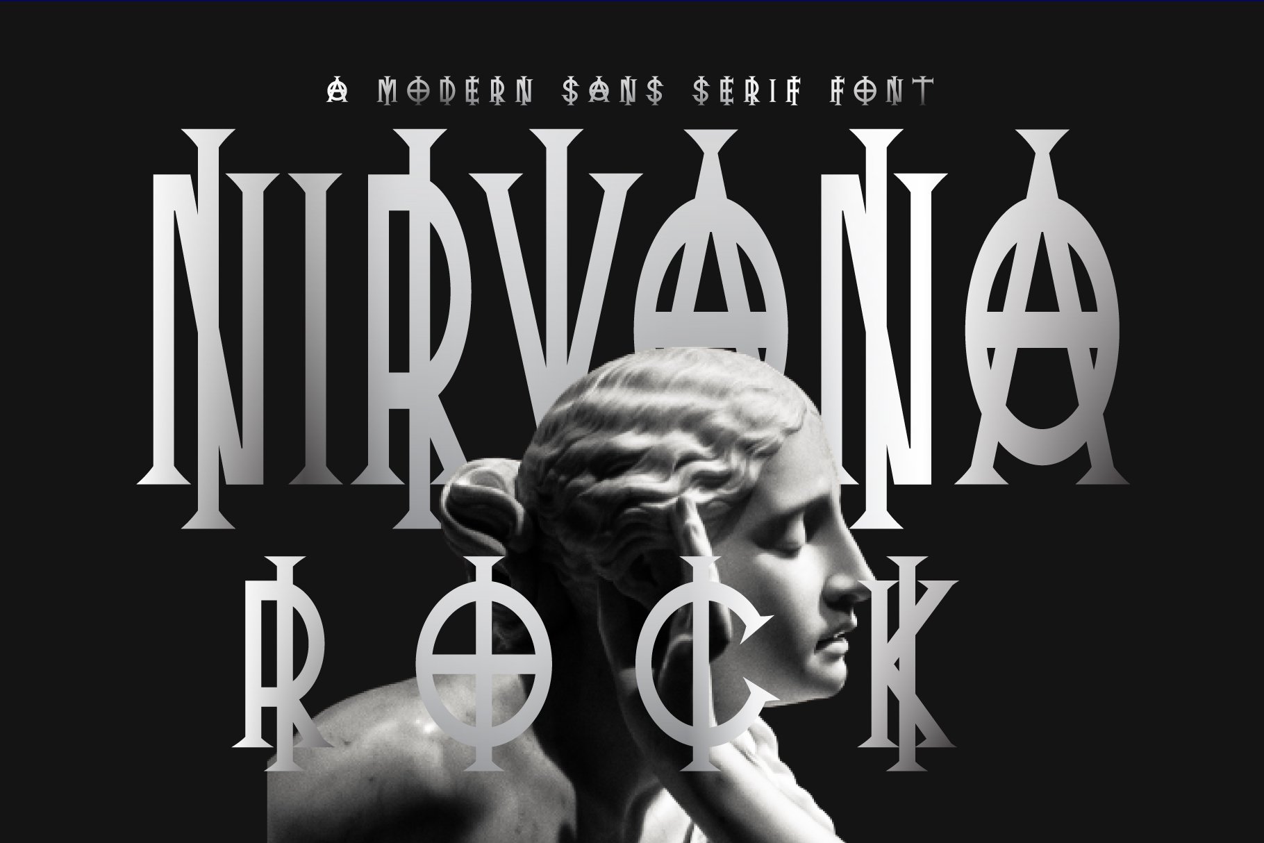 폰트 Nirvana Rock
