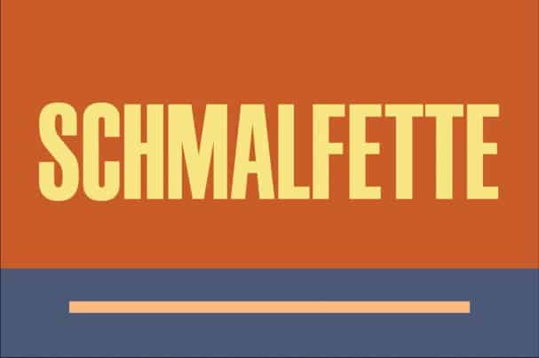 폰트 Schmalfette
