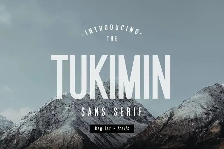 폰트 Tukimin