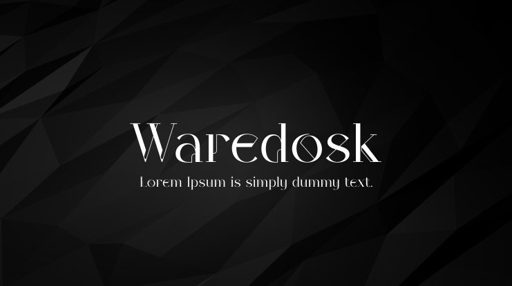 폰트 Waredosk