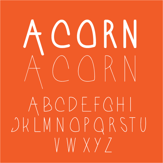 폰트 Acorn