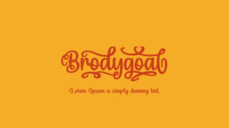 폰트 Brodygoal