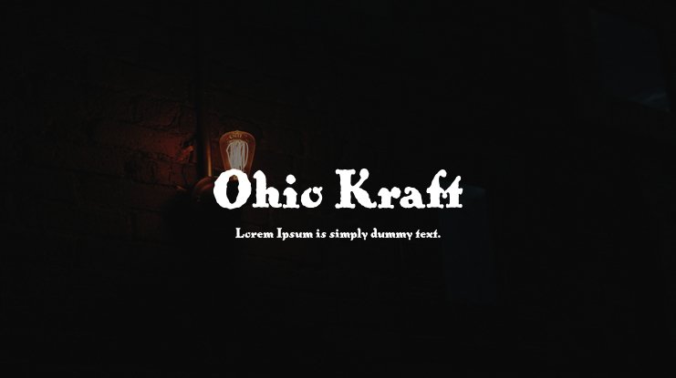 폰트 Ohio Kraft