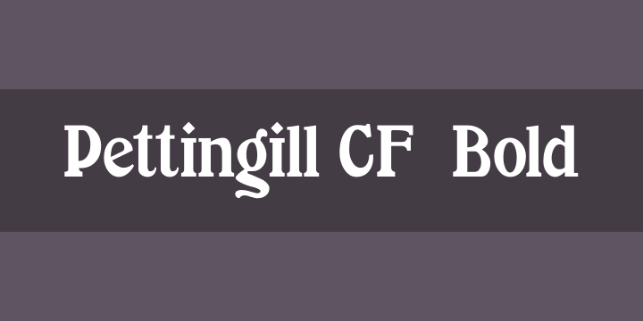 폰트 Pettingill CF