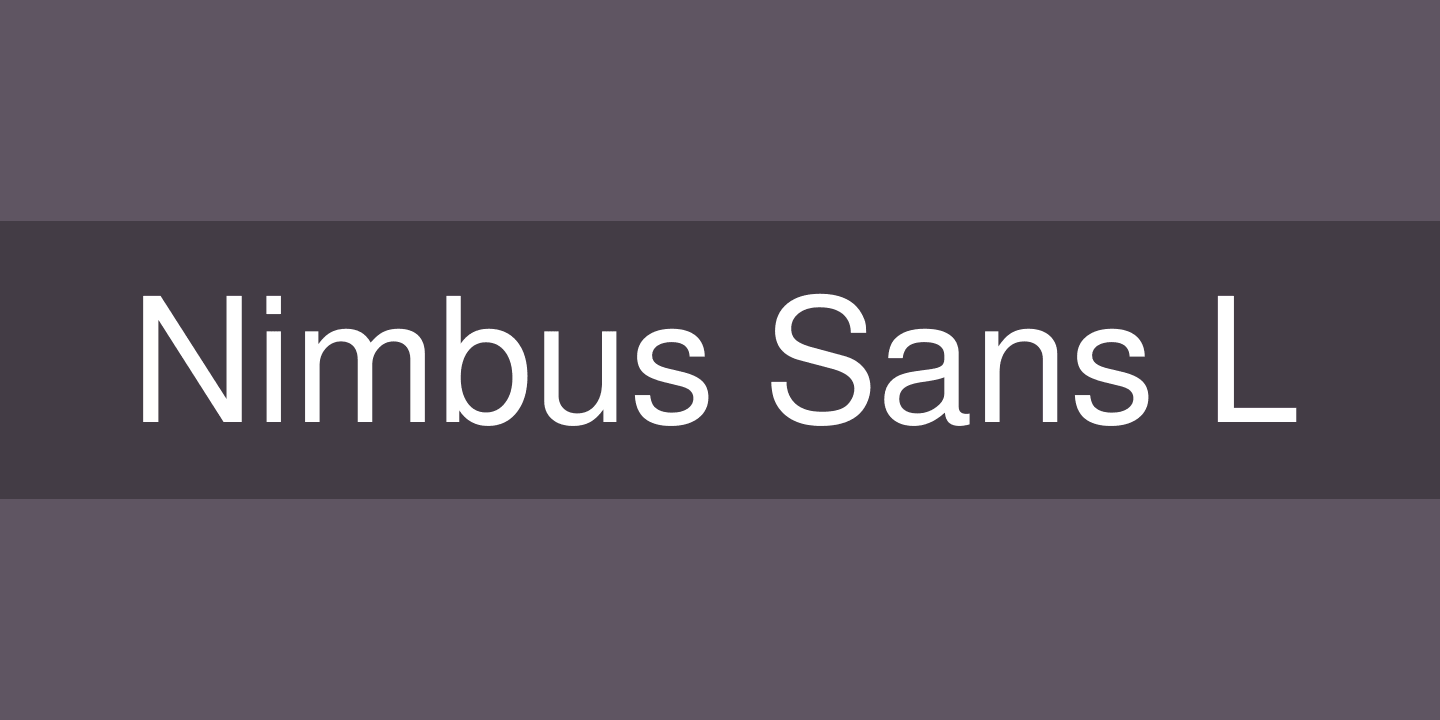 폰트 Nimbus Sans L