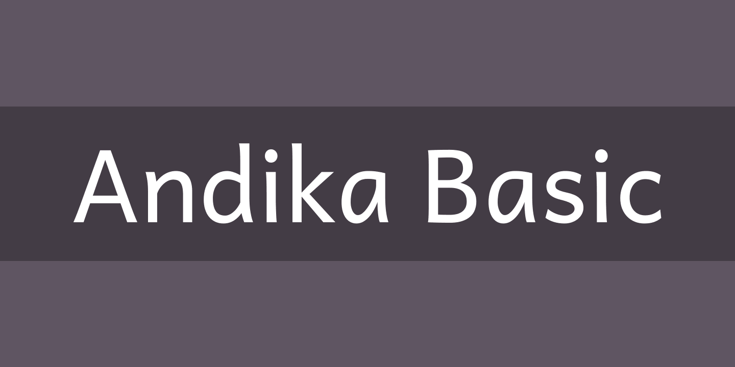 폰트 Andika Basic